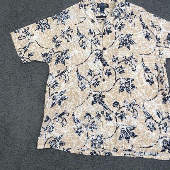 Tropical Tantrum Hawaiian Shirt XL Men’s Button Up Batik All Over Print Vintage - Picture 2 of 11
